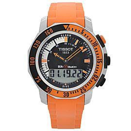 Tissot Sea Touch 44mm Steel Black Dial Mens Quartz Watch