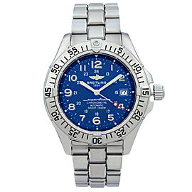 Breitling Superocean Stainless Steel Blue Arabic Dial Automatic Men Watch