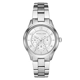Michael Kors Runway Steel Silver Dial Ladies Quartz Watch