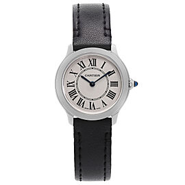 Cartier Must De Ronde 29mm Steel Silver Dial Quartz Ladies Watch