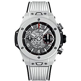 Hublot Big Bang 42mm Ceramic White Skeleton Dial Automatic Watch
