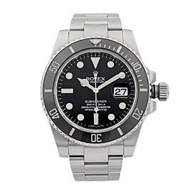 Rolex Submariner Stainless Steel Black Dial Date Automatic Mens Watch