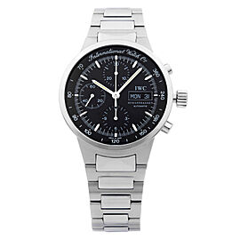 IWC GST Day-Date Stainless Steel Black Dial Mens Automatic Watch