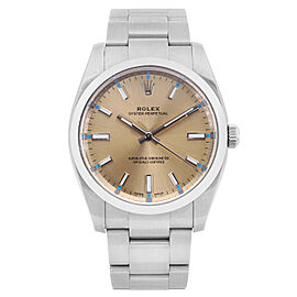 Rolex Oyster Perpetual 34mm Steel Grape Dial Automatic Unisex Watch