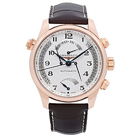 Longines Master Calendar 18K Rose Gold Silver Dial Automatic Watch