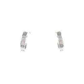 Cartier 18K white Gold Mini Love earrings LXGYMK-537