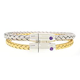Roberto Coin Woven Magnetic Bracelet in Sterling Silver