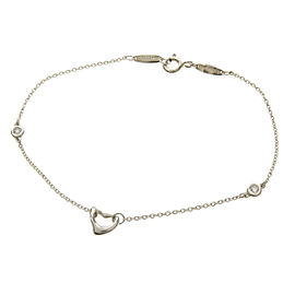 TIFFANY & Co 925 Silver Open heart Bracelet QJLXG-1578