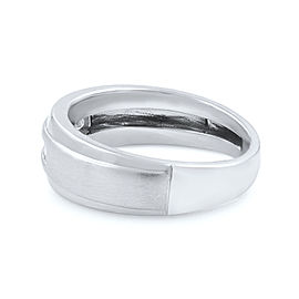 Real 10k White Gold 0.40 Ct Princess Cut Diamond Wedding Band Ring For Men's
