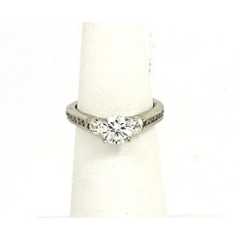 New Scott Kay Platinum Diamond Accent Mounting Engagement Solitaire Ring