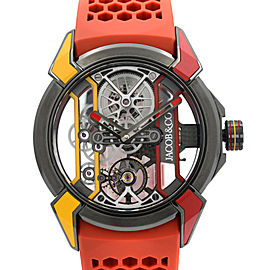 Jacob & Co Epic X Titanium Skeleton Dial Hand-Wind Watch EX100.21.CR.CB.ALD4A