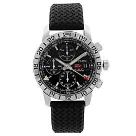 Chopard Mille Miglia Steel Chronograph GMT Black Dial Mens Watch 168992-3001
