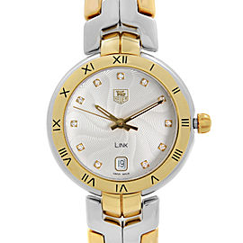 TAG Heuer Link Steel 18K Gold Silver Diamond Dial Ladies Watch