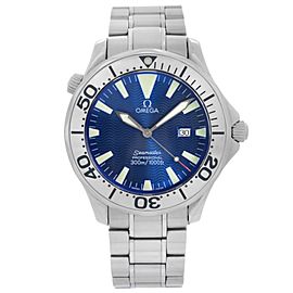 Omega Seamaster 300M Stainless Steel Blue Dial Quartz Mens Watch