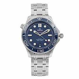 Omega Seamaster Diver 300M Steel Blue Dial Mens Watch 210.30.42.20.03.001