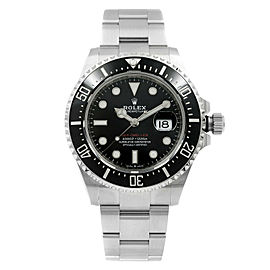 Rolex Sea Dweller 43mm Red Line Steel Ceramic Black Dial Automatic Watch