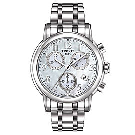 Tissot T-Classic Steel Chronograph MOP Dial Ladies Watch