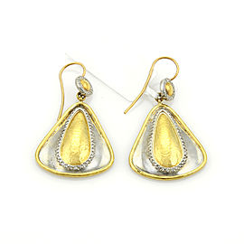 Gurhan Clover Diamonds 24k Gold & Sterling Silver Dangle Earrings