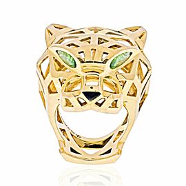 Cartier Panthere Skeleton Ring 18K Yellow Gold Size 50