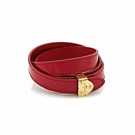 Louis Vuitton Vernis Shiny Pink Multi Wrap Bracelet