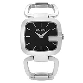 Gucci G-Gucci 125 Rectangle Steel Black Dial Quartz Ladies Watch