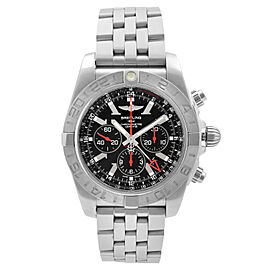 Breitling Chronomat GMT Steel Black Dial Automatic Mens Watch