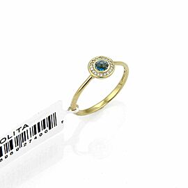 Ippolita Lollipop London Blue Topaz & Diamond 18k Gold Mini Ring