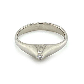 Tiffany & Co. Platinum Elsa Peretti Diamond Pointed Top Ring