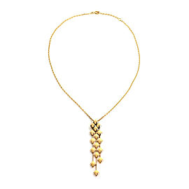 Chanel Matelasse 18k Yellow Gold Dangle Pendant Necklace