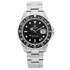 Rolex GMT-Master II Stainless Steel Black Dial Automatic Mens Watch