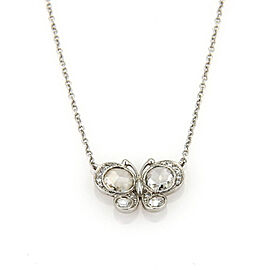Tiffany & Co. Enchant 0.63ct Diamond Platinum Butterfly Pendant Necklace