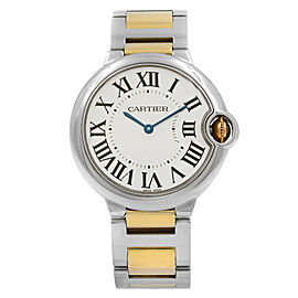 Cartier Ballon Bleu Steel Silver Dial Steel Gold Unisex Quartz Watch