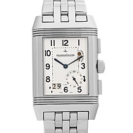 Jaeger-LeCoultre Reverso Grande Date GMT Steel Duo Face Hand Wind Watch