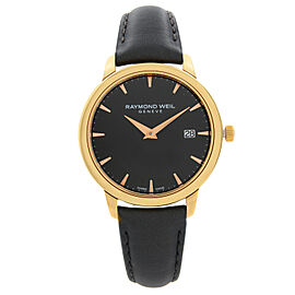 Raymond Weil Toccata 34mm Rose Gold PVD Steel Black Dial Watch