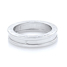 Bvlgari B.Zero 1 18K White Gold Ring Size 5.5