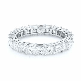 Rachel Koen Princess Cut Diamond Eternity Ring 18K White Gold 3.36cts