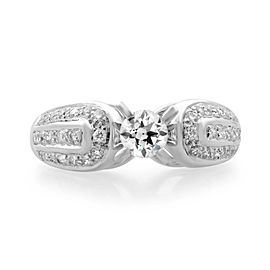 Rachel Koen 14K White Gold Diamond 0.5cttw Ladies Wedding Ring SZ7.25