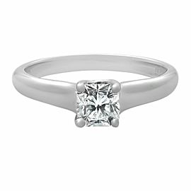 Tiffany & Co Platinum Lucida Solitaire Diamond Engagement Ring 0.41cttw Size 6