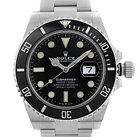 Rolex Submariner Date 41mm Steel Ceramic Black Dial Automatic Men Watch