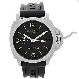 Panerai Luminor 1950 3 Days GMT Steel Black Dial Automatic Mens Watch