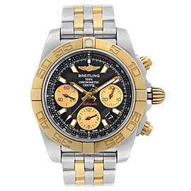 Breitling Chronomat Steel Rose Gold Black Dial Automatic Watch CB014012BA53378C