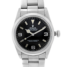 Rolex Explorer 36mm Stainless Steel Black Dial Automatic Mens Watch
