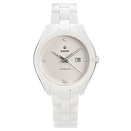 Rado Hyperchrome Ceramic White Diamond Dial Automatic Ladies Watch