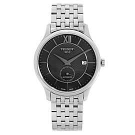 Tissot Tradition 40mm Steel Black Dial Mens Automatic Watch