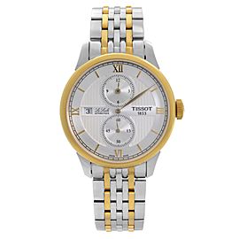 Tissot Le Locle 39mm Two Tone Steel Silver Automatic Watch