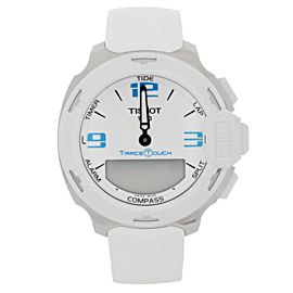 Tissot T-Race Touch 42mm Steel White Dial Quartz Mens Watch