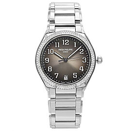 Patek Philippe Twenty 4 36mm Steel Gray Dial Diamond Ladies Watch