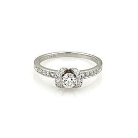 Tiffany & Co. Diamond Platinum Ribbon Design Engagement Ring Size- 8.5