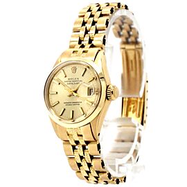 Rolex Oyster Perpetual Datejust PRESIDENT 18k Yellow Gold Vintage Lady