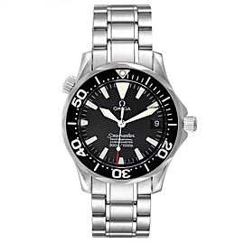 Omega Seamaster 36mm Midsize Black Wave Dial Steel Watch